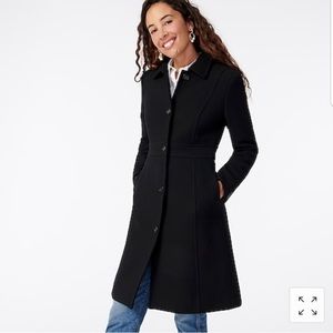 NWT J Crew Lady Top Coat Size 4P Black, brand new condition. Too small for me.